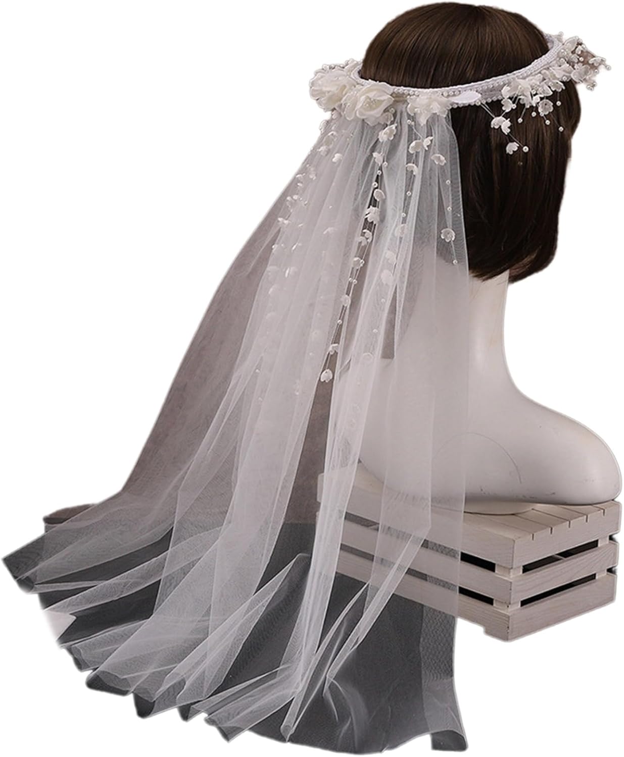 Aile メロー加工刺繡レースベール ベール【M size】 AiberLisha Aile メロー加工刺繡レースベール ベール【M size】 AiberLisha